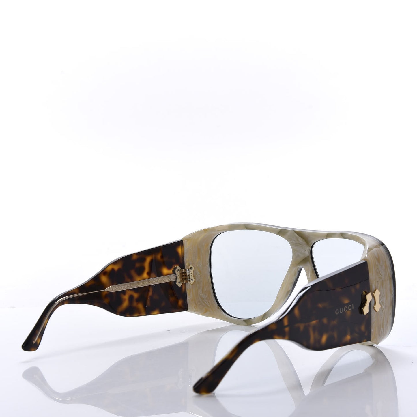 Acetate Sunglasses GG0149S Black Horn