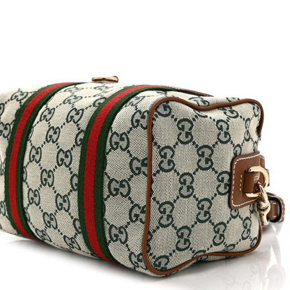 Gucci GG Supreme Web Mini GG Top Handle Bag Green Beige 10 of 10