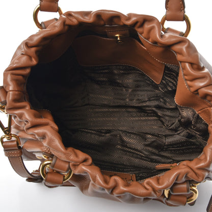 Prada Soft Calf Tote Caramel 6 of 9
