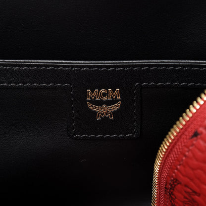 MCM Visetos Medium Duke Backpack Ruby Red 7 of 14