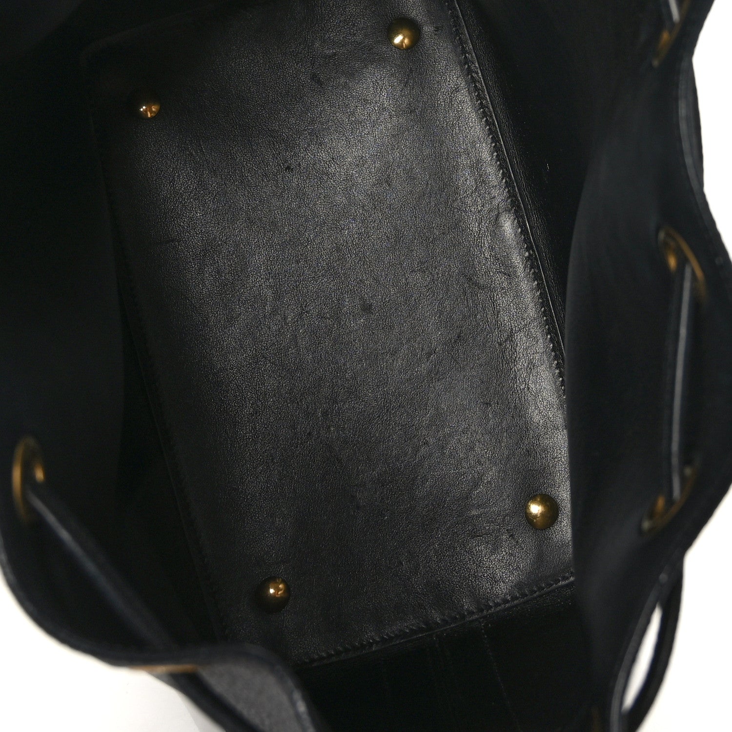 Saint Laurent Grained Calfskin Medium Emmanuelle Bucket Bag Black 6 of 10