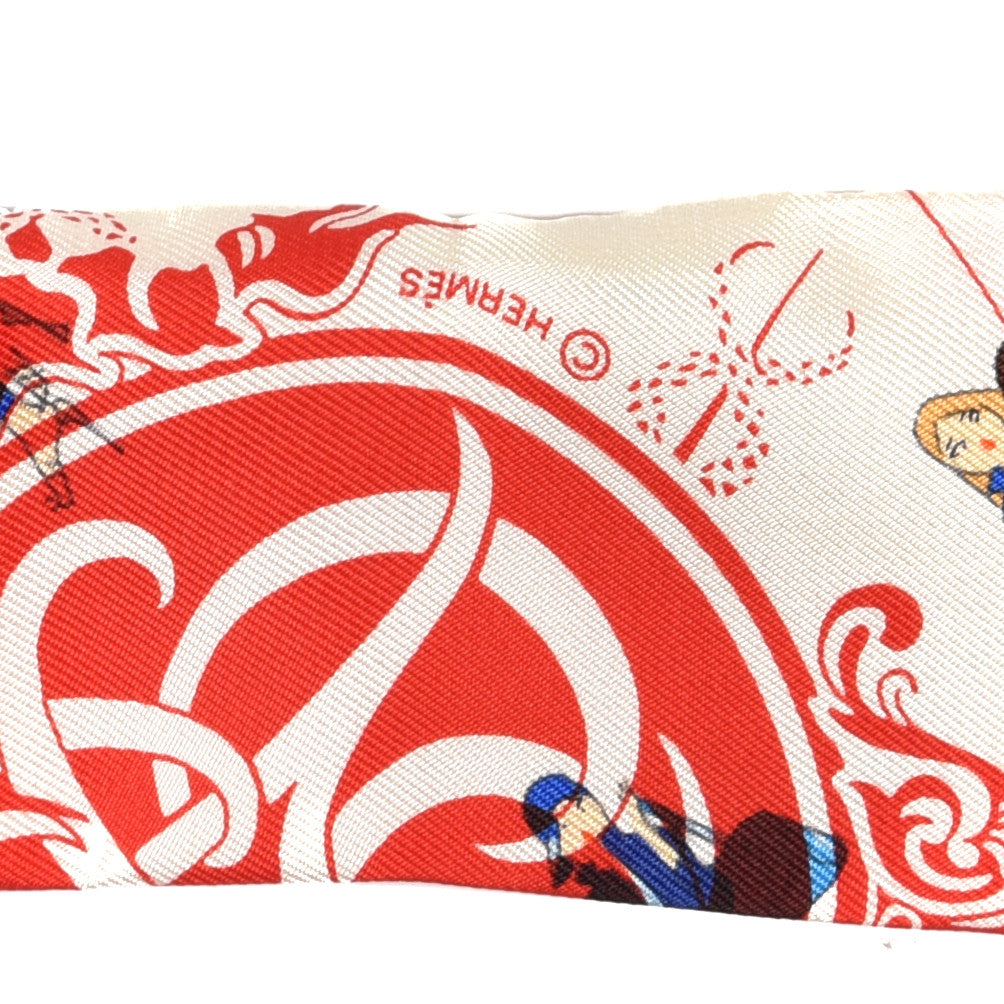 Silk Ex-Libris Les Parisie Twilly Creme Rouge Bleu