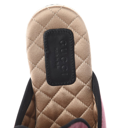 Gucci Velvet Embellished Evening Slippers 35 Pink 6 of 7