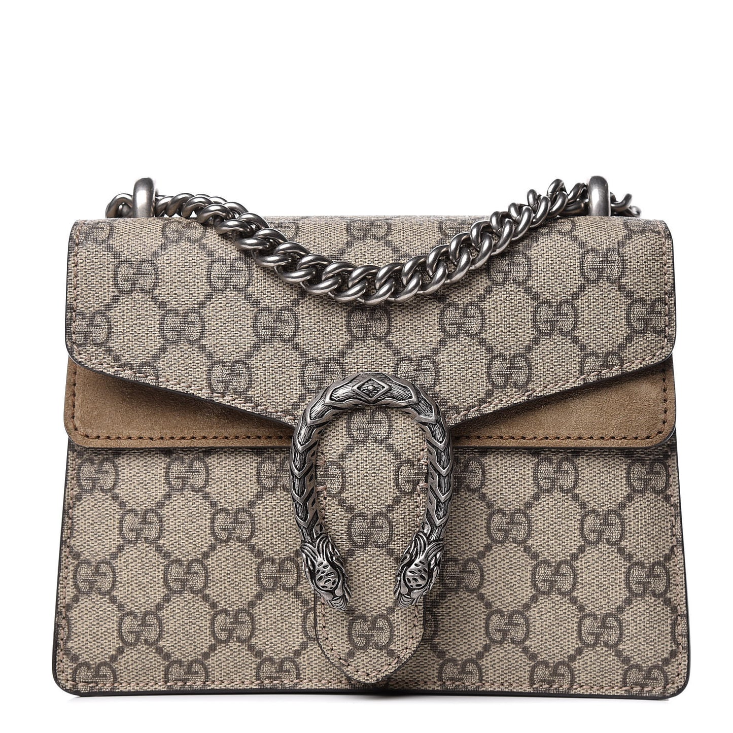 GG Supreme Monogram Mini Dionysus Shoulder Bag Taupe