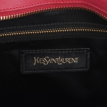 Saint Laurent Sheepskin Medium Cabas ChYc Red 6 of 7