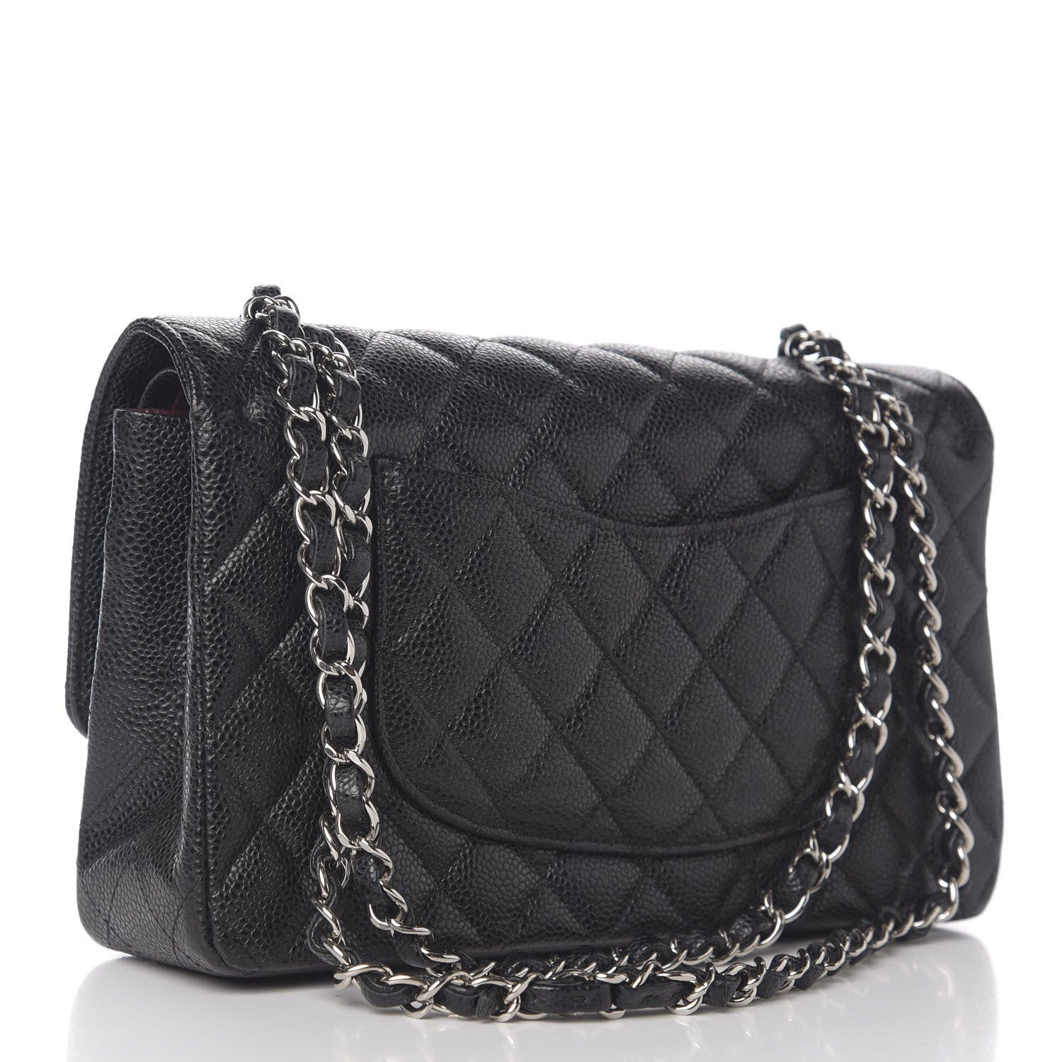 Chanel Caviar Quilted Medium Double Flap Black 2 of 10