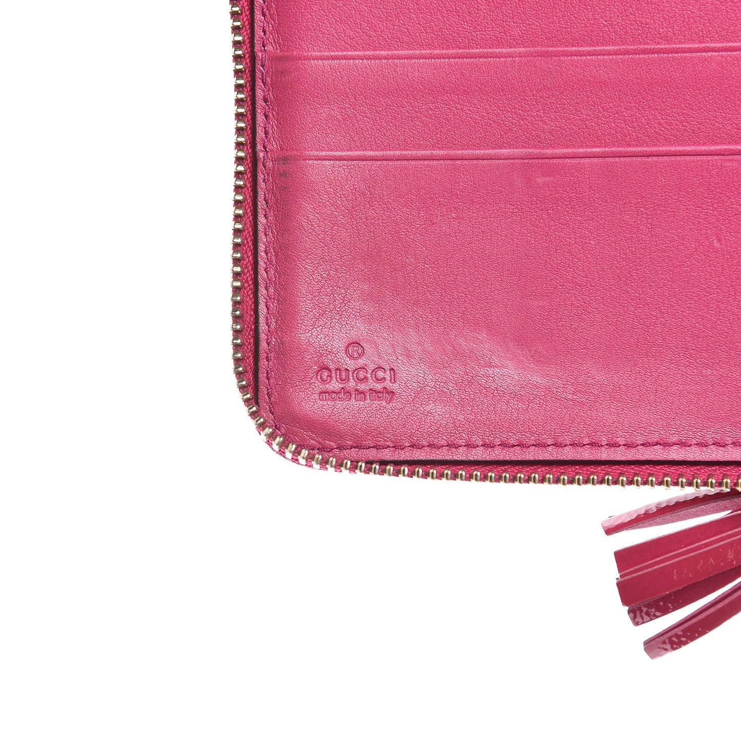 Patent Soho Zip Around Wallet Bright Bougainvillea