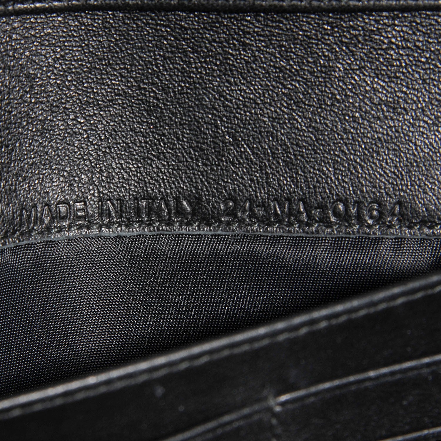 Christian Dior Grained Calfskin Mania Rendez-Vous Chain Wallet Black 7 of 7