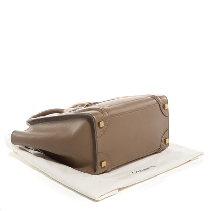Celine Smooth Calfskin Micro Luggage Camel 4 of 9