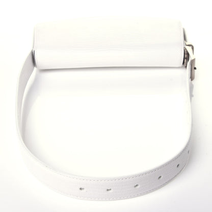 Balenciaga Patent Calfskin Lizard Embossed Ghost Sling Bag Optic White 11 of 12