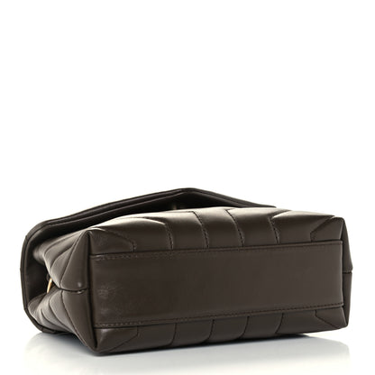 Saint Laurent Calfskin Y Quilted Monogram Toy Loulou Crossbody Bag Earth 3 of 10