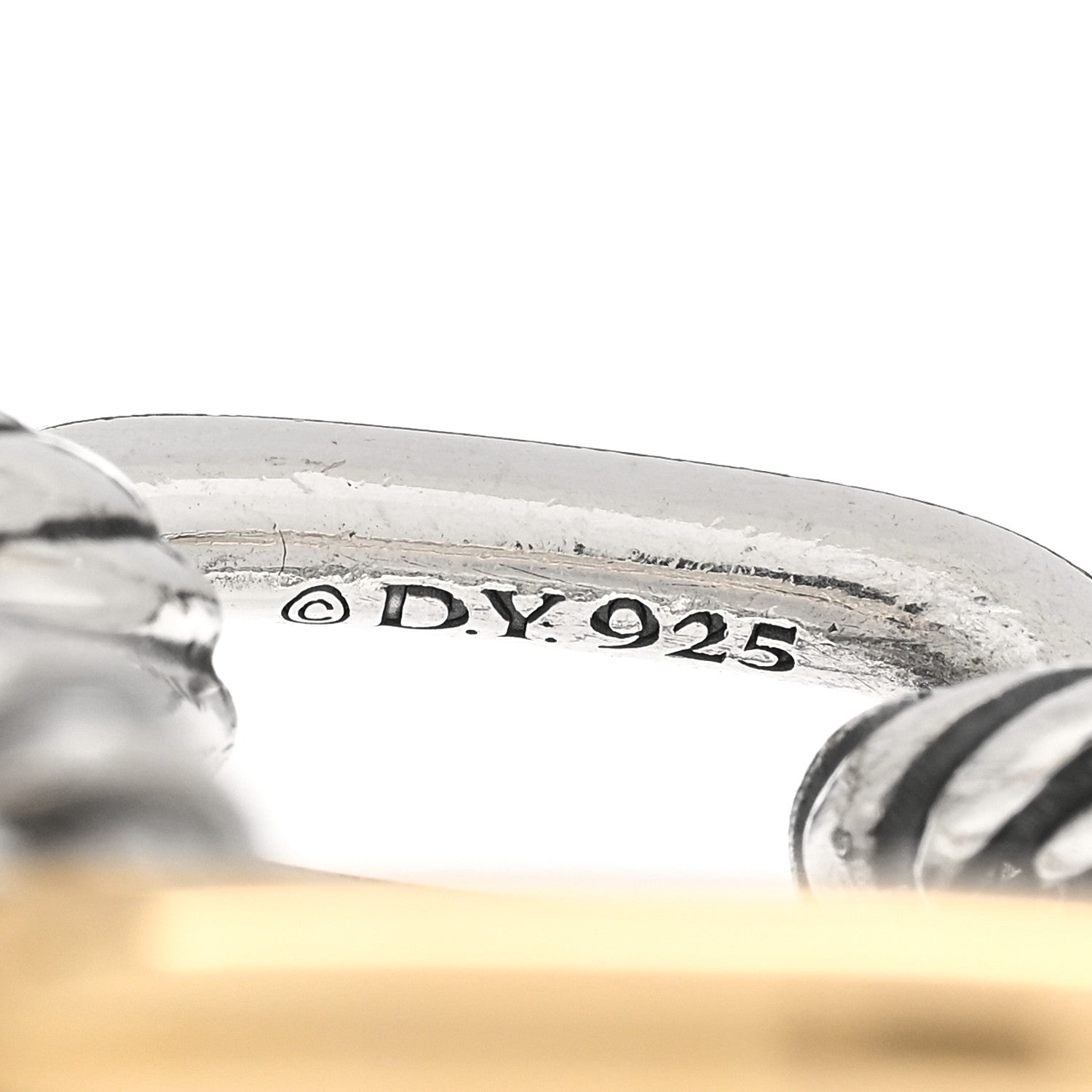 David Yurman Sterling Silver 18K Yellow Gold 11mm Madison Chain Bracelet 3 of 3