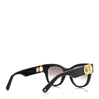 Louis Vuitton Acetate LV Link Square Sunglasses Z1568W Black 4 of 7