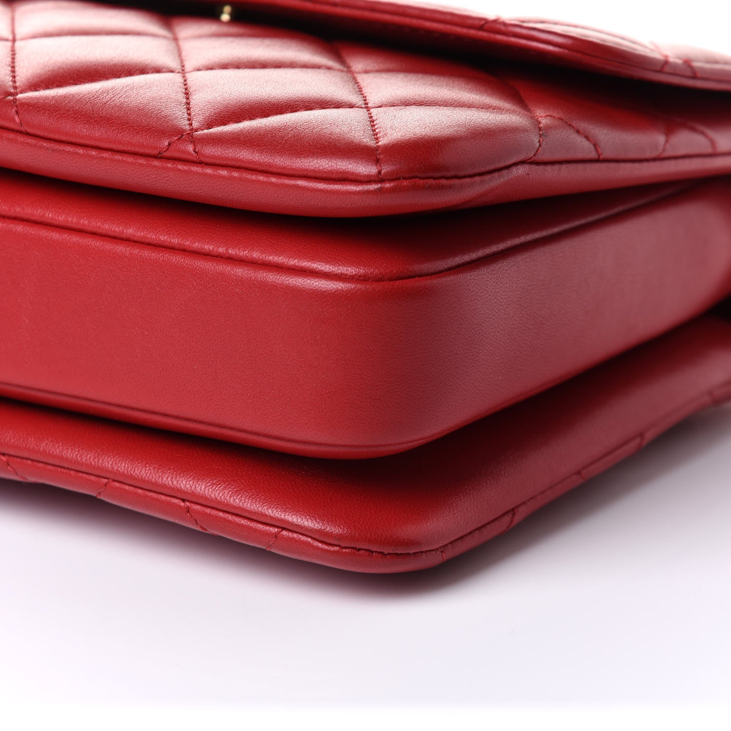 Chanel Lambskin Quilted Small Trendy CC Flap Dual Handle Bag Red 10 of 12