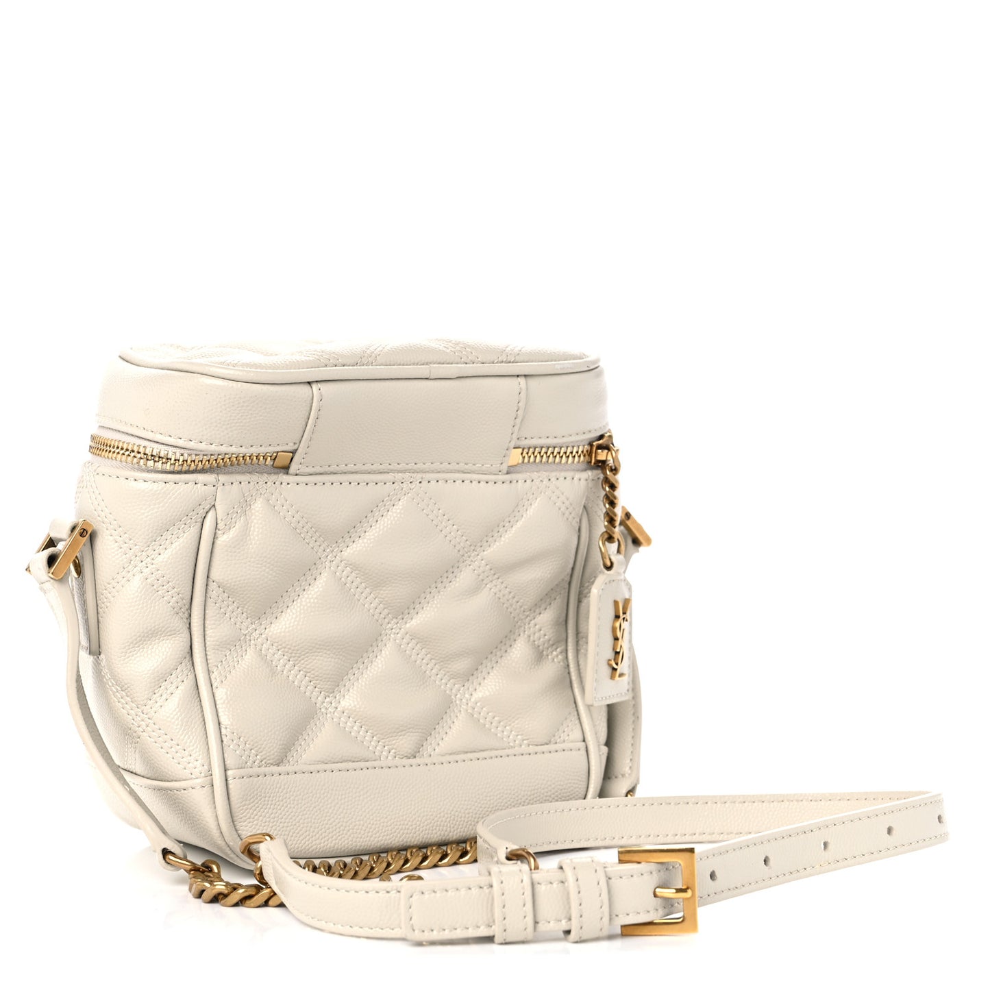Grain de Poudre Quilted 80's Vanity Bag Crema Soft