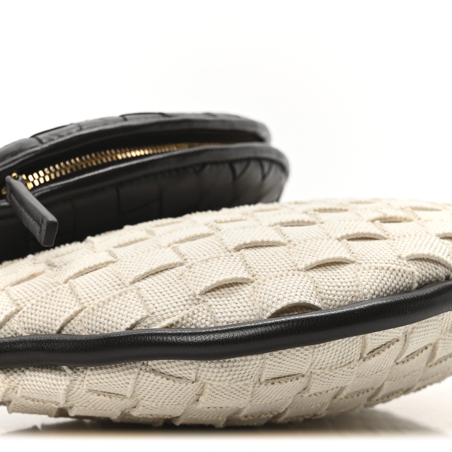 Bottega Veneta Canvas Nappa Intrecciato Small Gemelli Natural Fondant 9 of 10