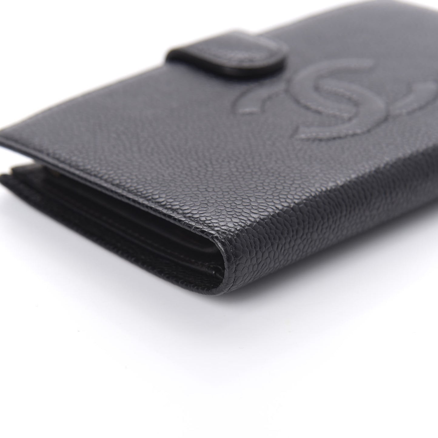 Caviar Timeless CC French Wallet Black