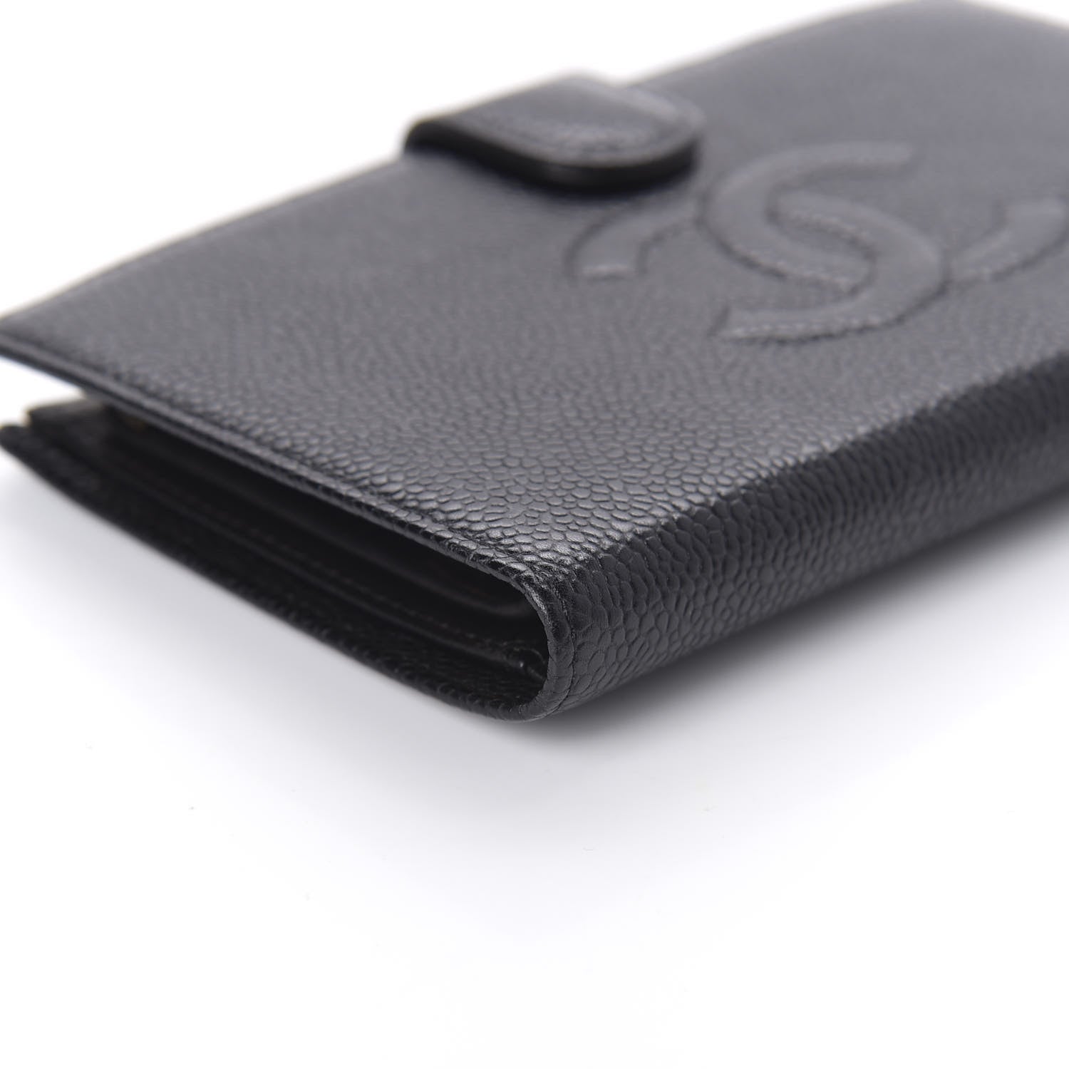 Chanel Caviar Timeless CC French Wallet Black 6 of 10