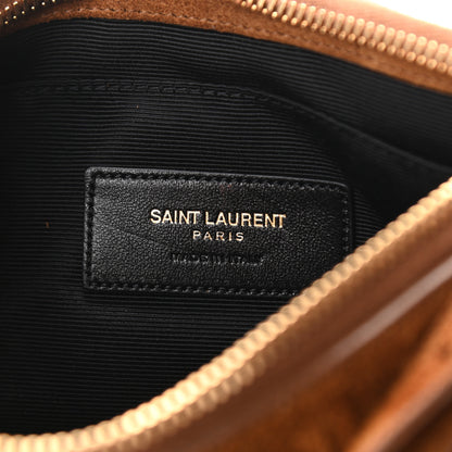 Saint Laurent Suede Fringe Crossbody Light Ocre 7 of 10
