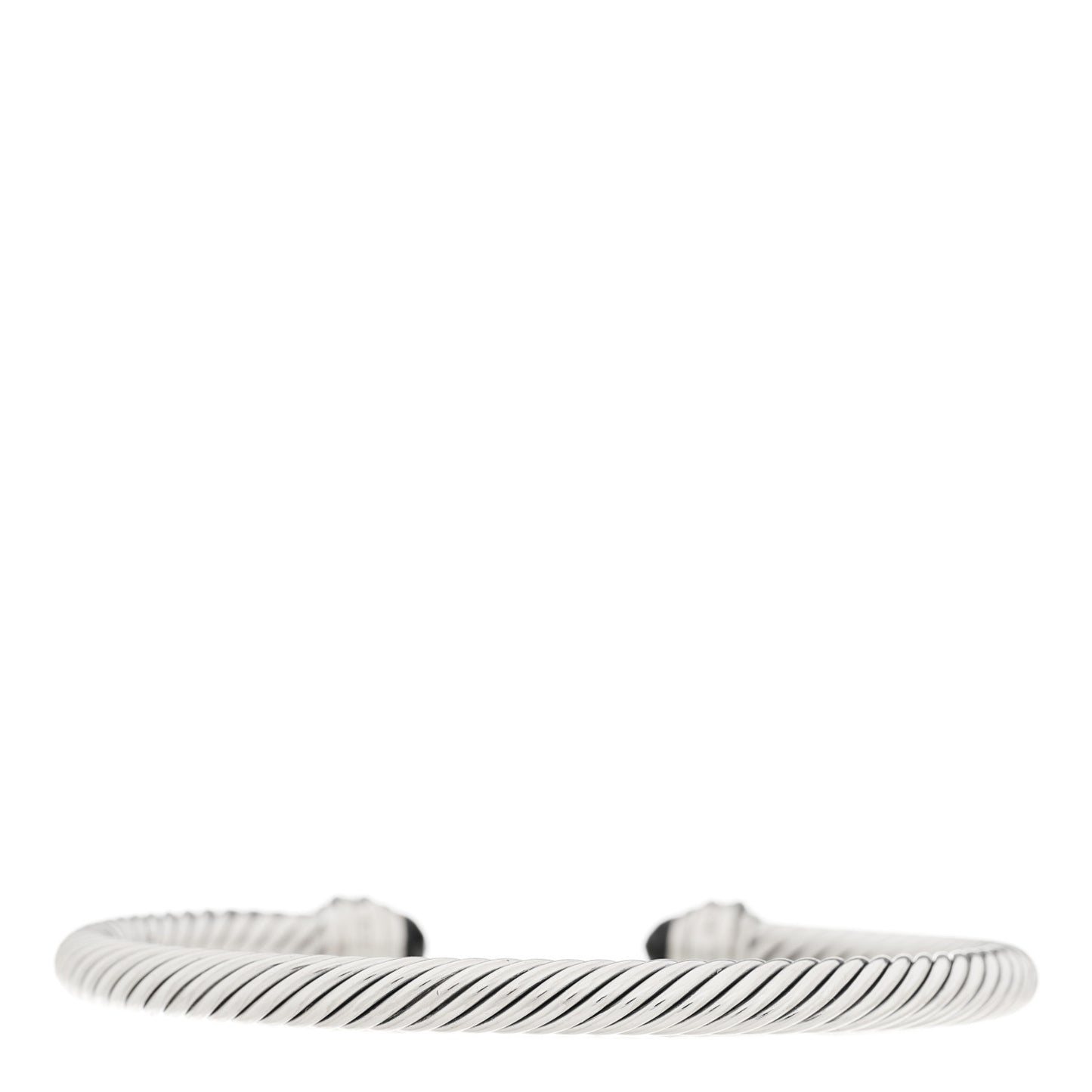 Sterling Silver Diamond Black Onyx 5mm Cable Classics Princess Bracelet