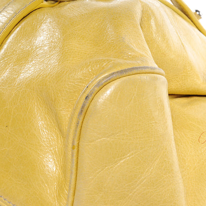 Miu Miu Leather Vitello Lux Bow Bag Polline 5 of 11