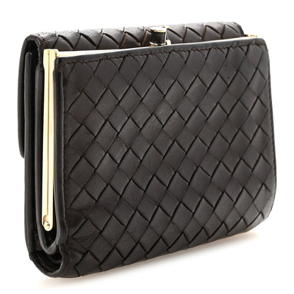 Bottega Veneta Nappa Intrecciato French Flap Wallet Ebano 3 of 7
