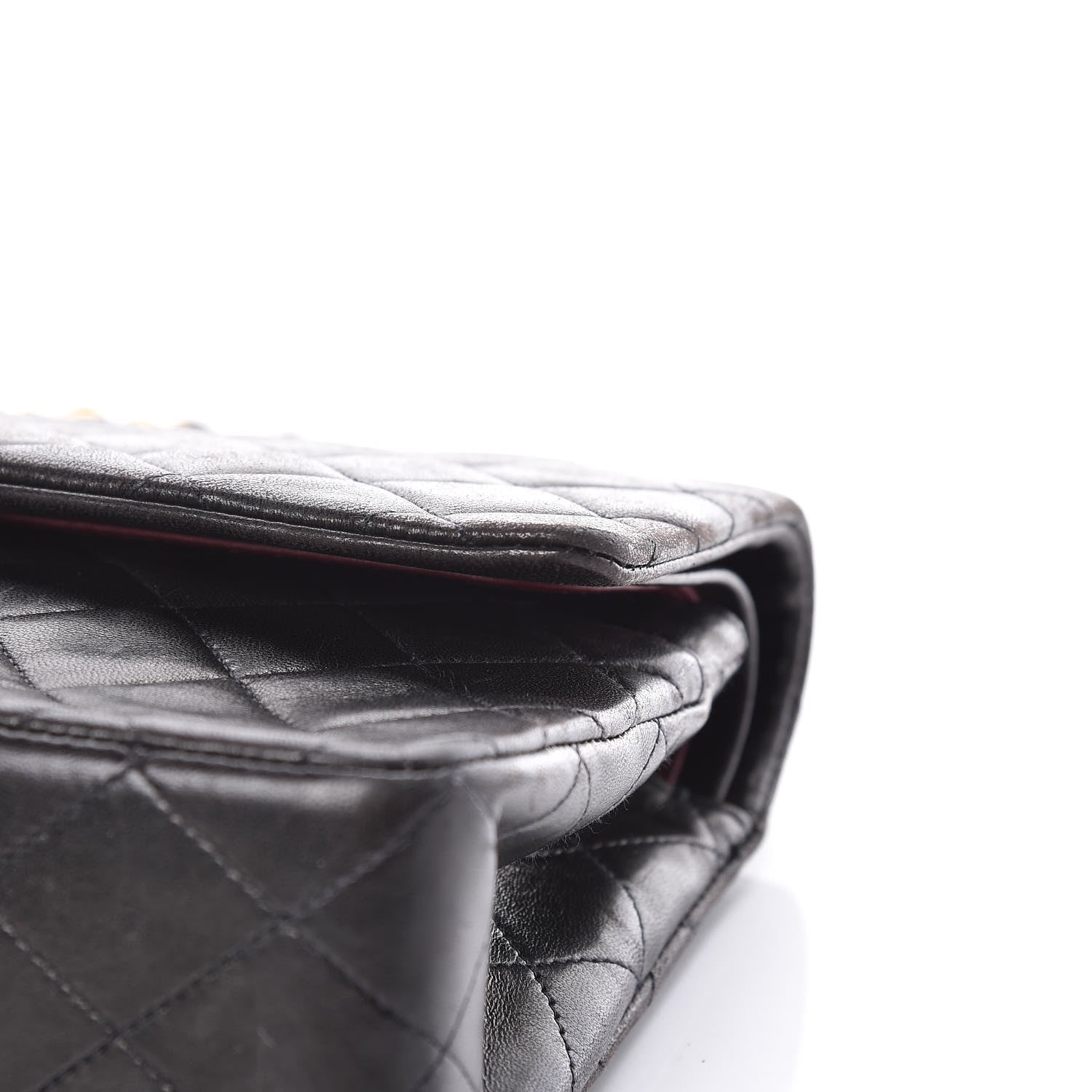 Chanel Lambskin Quilted Medium Double Flap Black 19 of 19