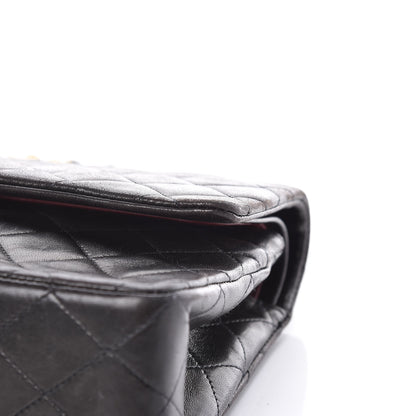 Chanel Lambskin Quilted Medium Double Flap Black 19 of 19