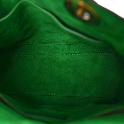 Christian Dior Grained Calfskin Cannage Medium Lady Dior Green 5 of 8