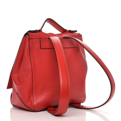 Proenza Schouler Pebbled Calfskin PS Courier Backpack Red 3 of 11