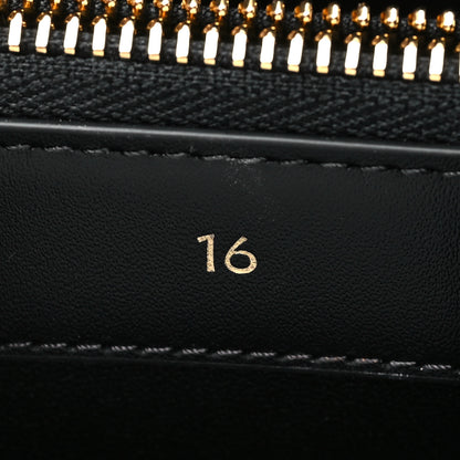 Celine Satinated Calfskin Small 16 Top Handle Bag Black 7 of 10