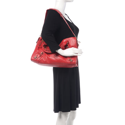 Balenciaga Agneau Giant 21 Rose Gold Hardware City Rouge Coquelicot 2 of 7