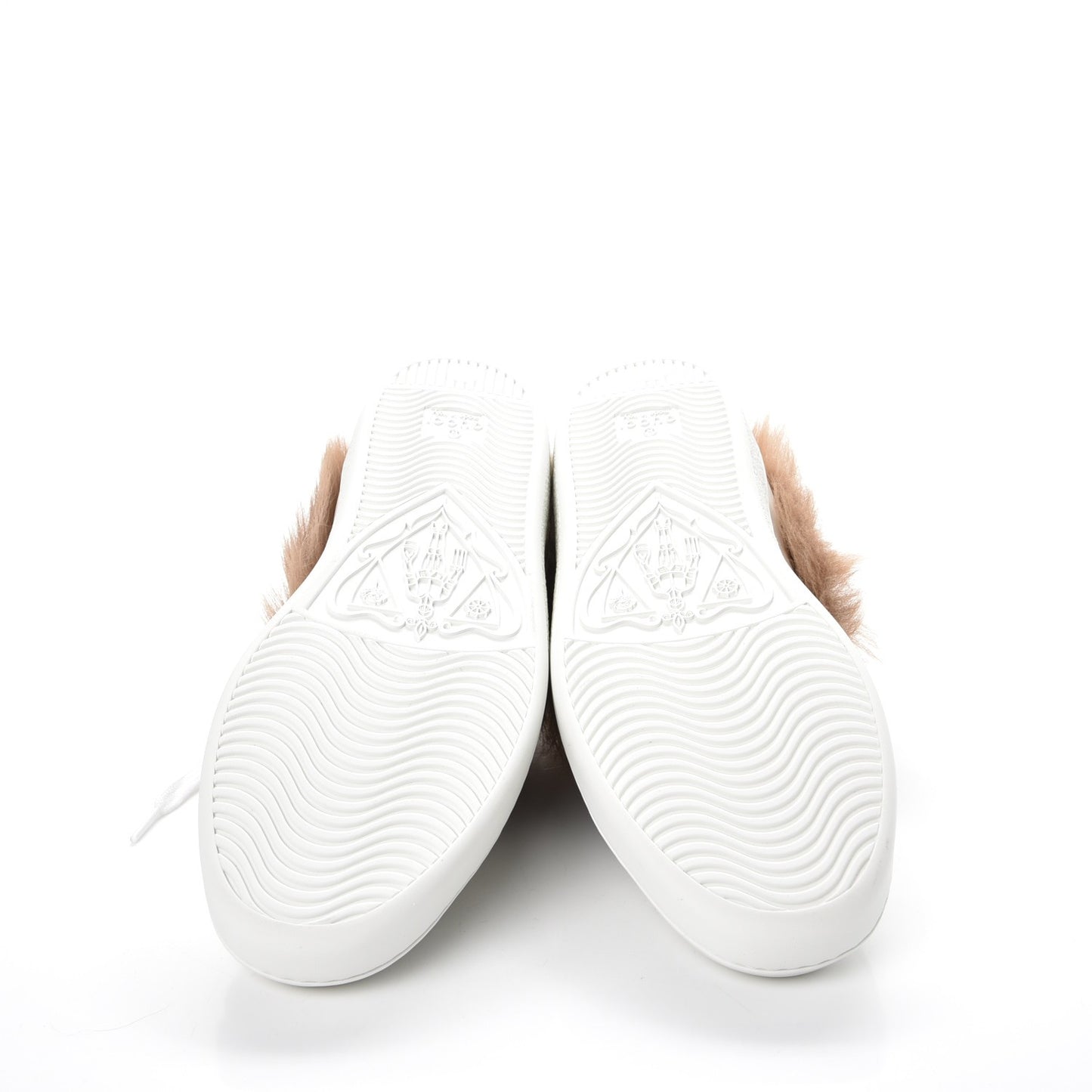 Calfskin Wool Web Bee Embroidered Womens Ace Sneakers 38.5 White