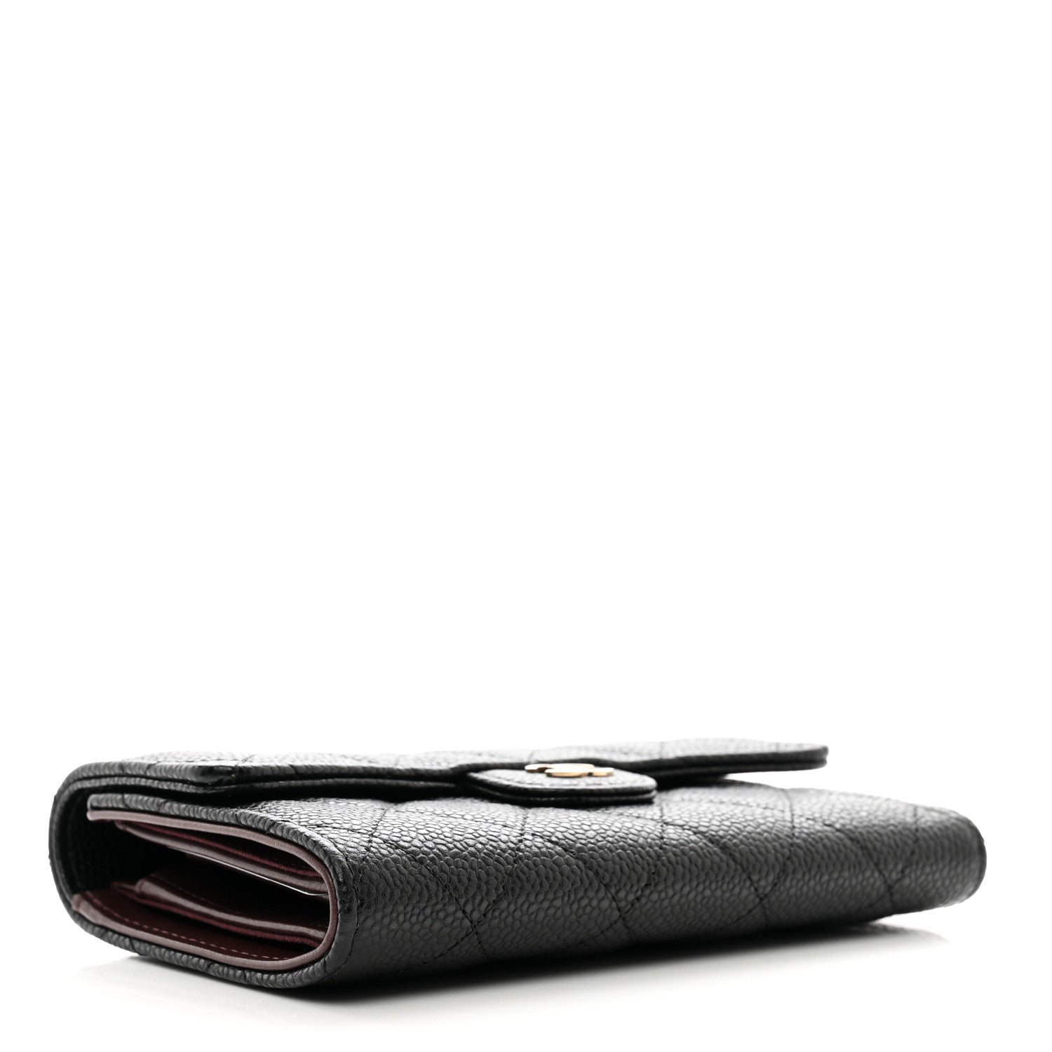 Chanel Caviar Quilted Medium Flap Wallet Black 4 of 9