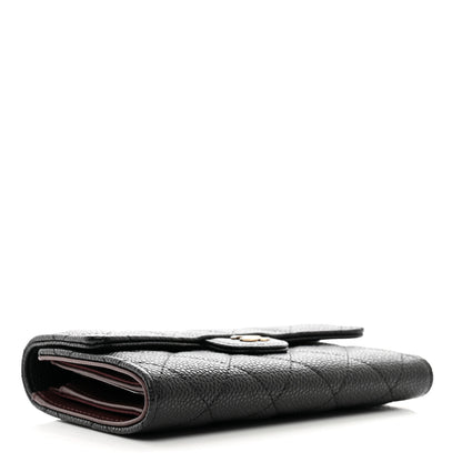 Chanel Caviar Quilted Medium Flap Wallet Black 4 of 9