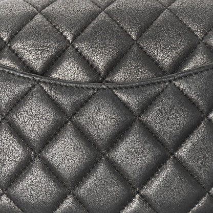 Chanel Iridescent Calfskin Quilted Mini Rectangular Flap Dark Grey 11 of 12