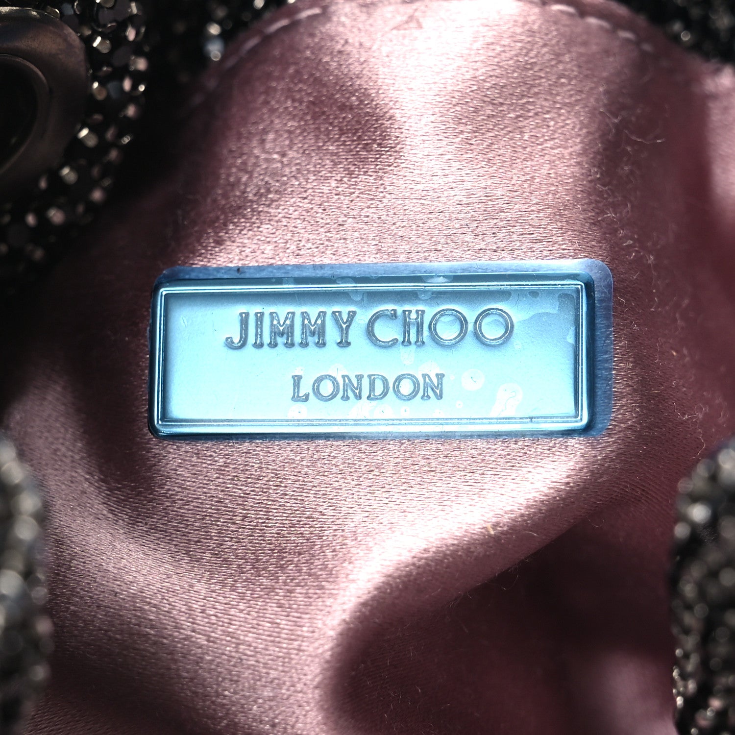 Jimmy Choo Mesh Crystal Bon Bon Bag Black 6 of 10