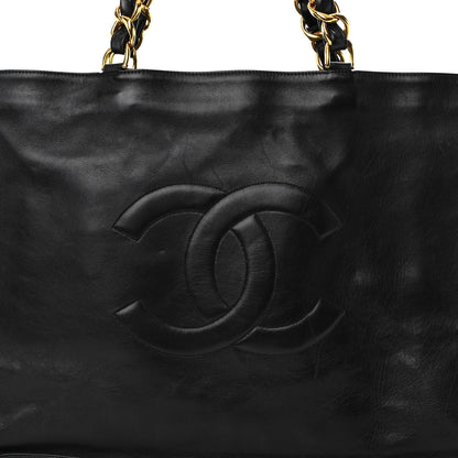 Chanel Lambskin CC Tote Black 9 of 16