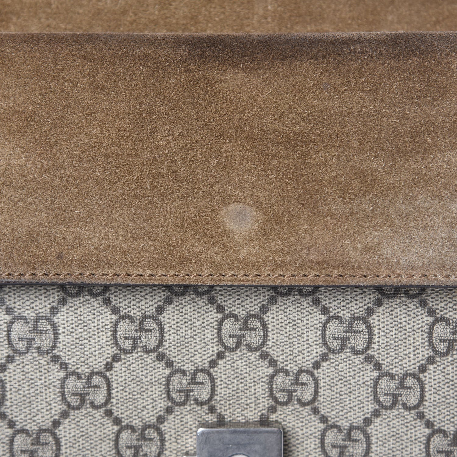 Gucci GG Supreme Monogram Mini Dionysus Shoulder Bag Taupe 8 of 10