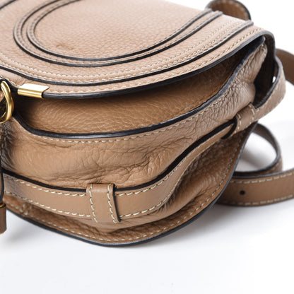 Chloe Calfskin Mini Marcie Round Crossbody Bag Nut 8 of 10