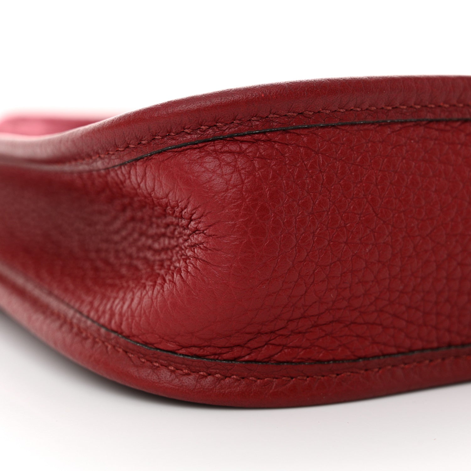 Hermes Taurillon Clemence Evelyne TPM Rouge Grenat 9 of 11