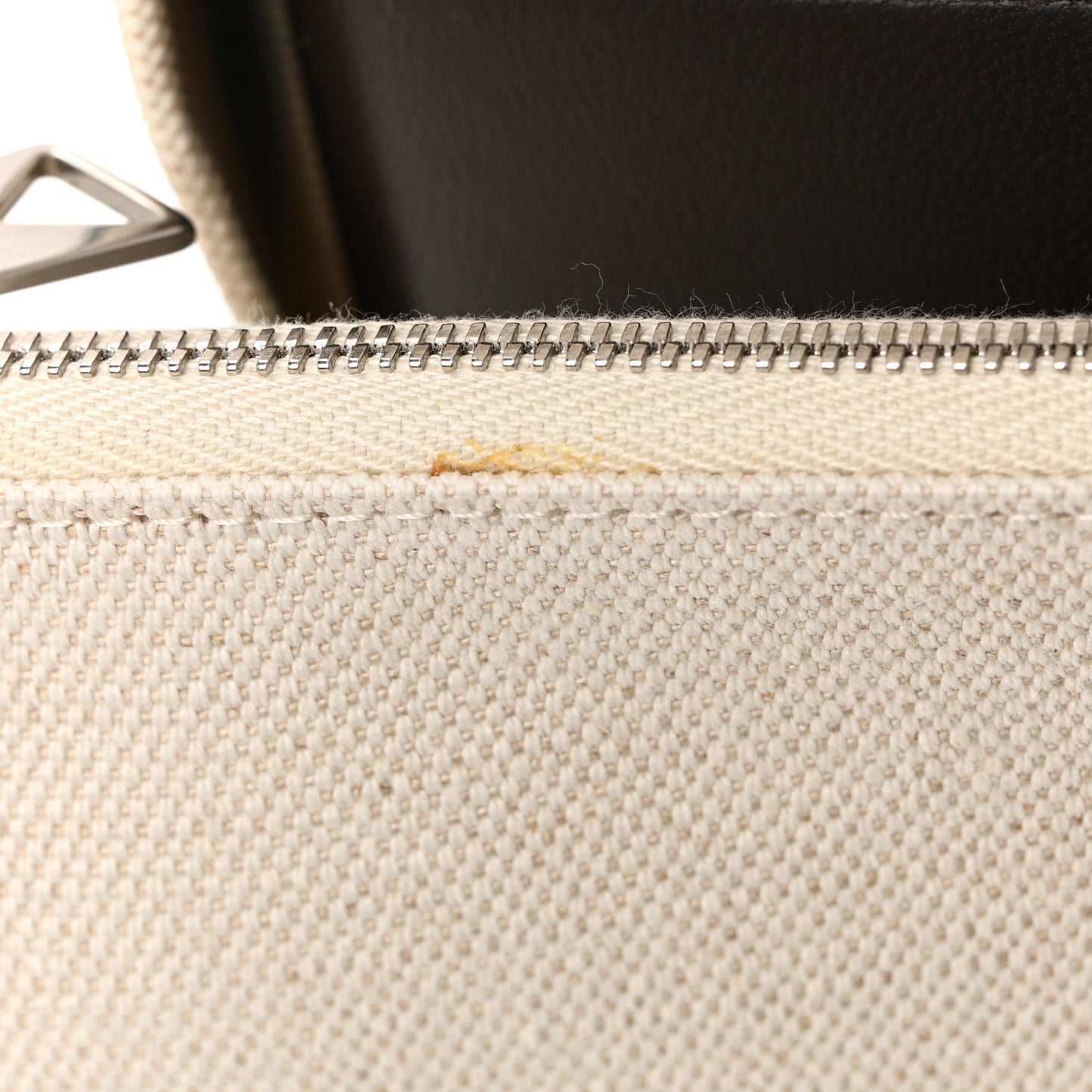 Canvas Nappa Maxi Intrecciato Large Arco Tote Natural Fondant