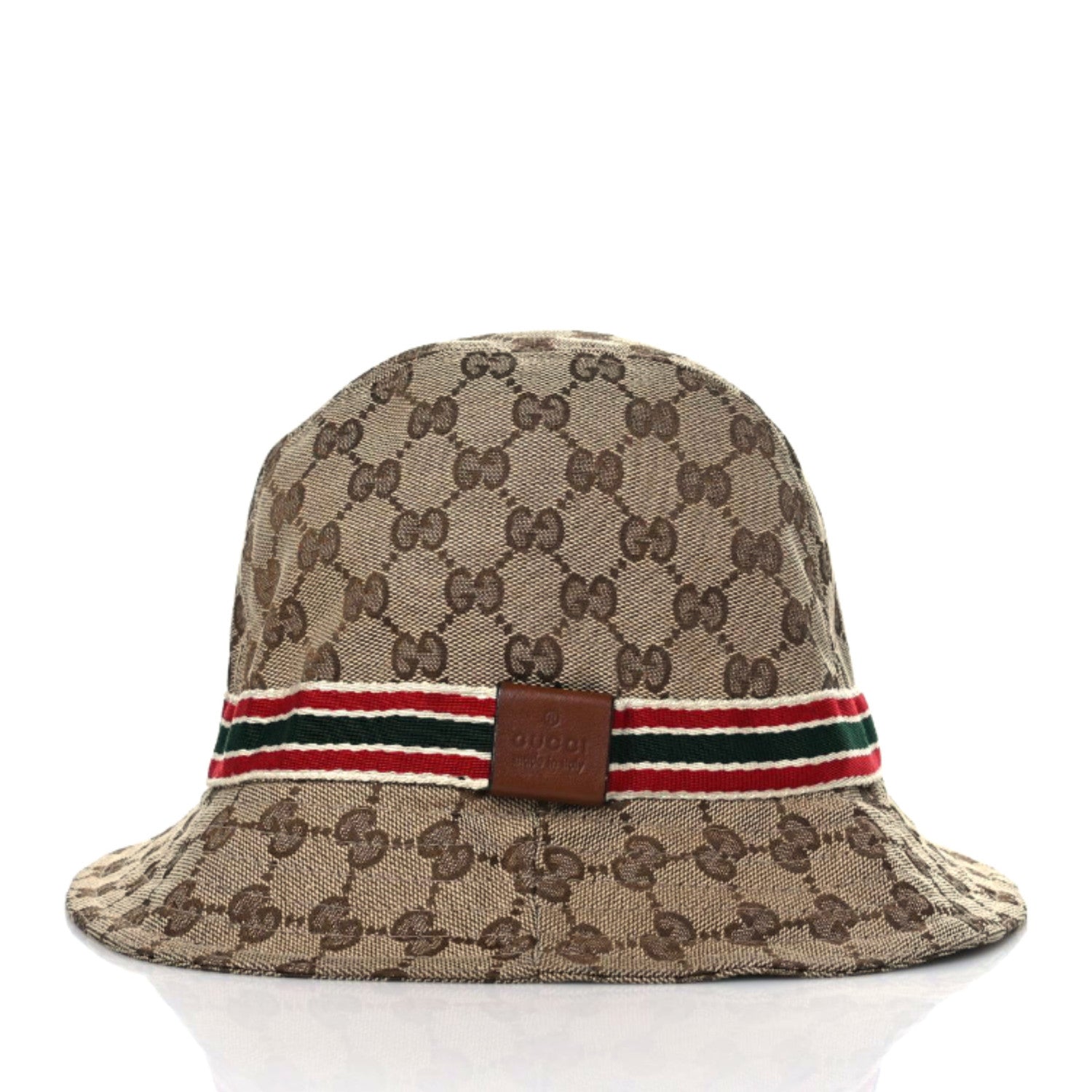 Gucci Monogram Web Bucket Hat XL Brown 5 of 7
