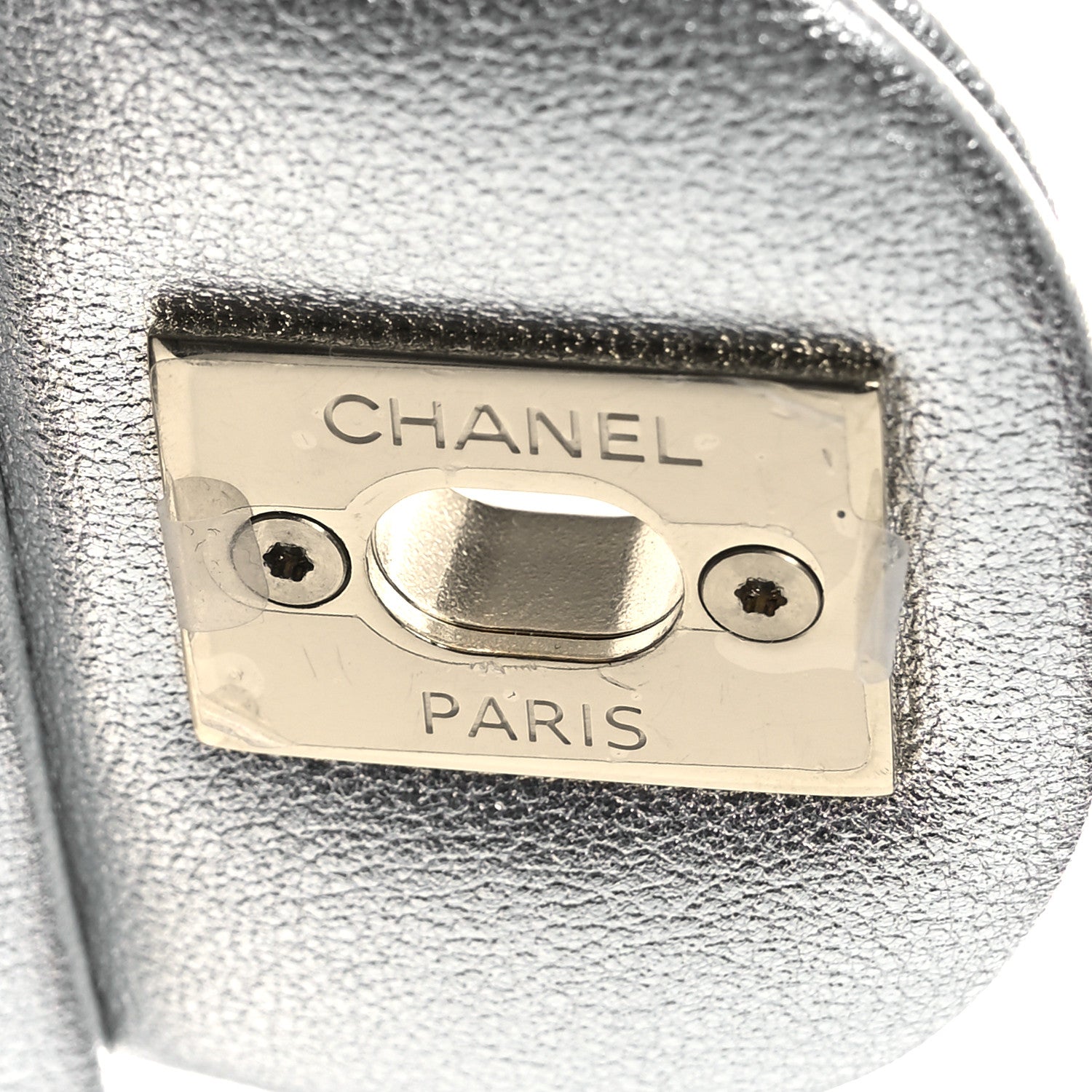 Chanel Metallic Lambskin Quilted Mini Rectangular Flap Silver 13 of 15