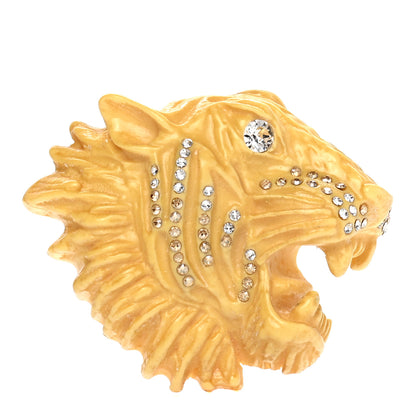 Gucci Resin Crystal Rajah Brooch Gold 1 of 5