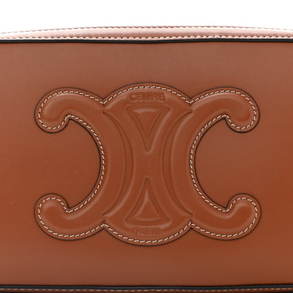 Celine Smooth Calfskin Cuir Triomphe Mini Camera Shoulder Bag Tan 8 of 10