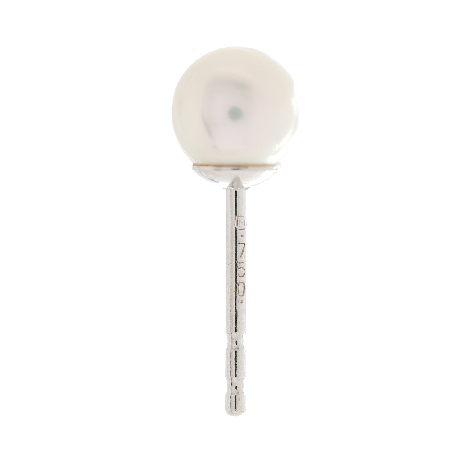 Mikimoto 18K White Gold 5-5.5mm Akoya Pearl Stud Earrings 4 of 4