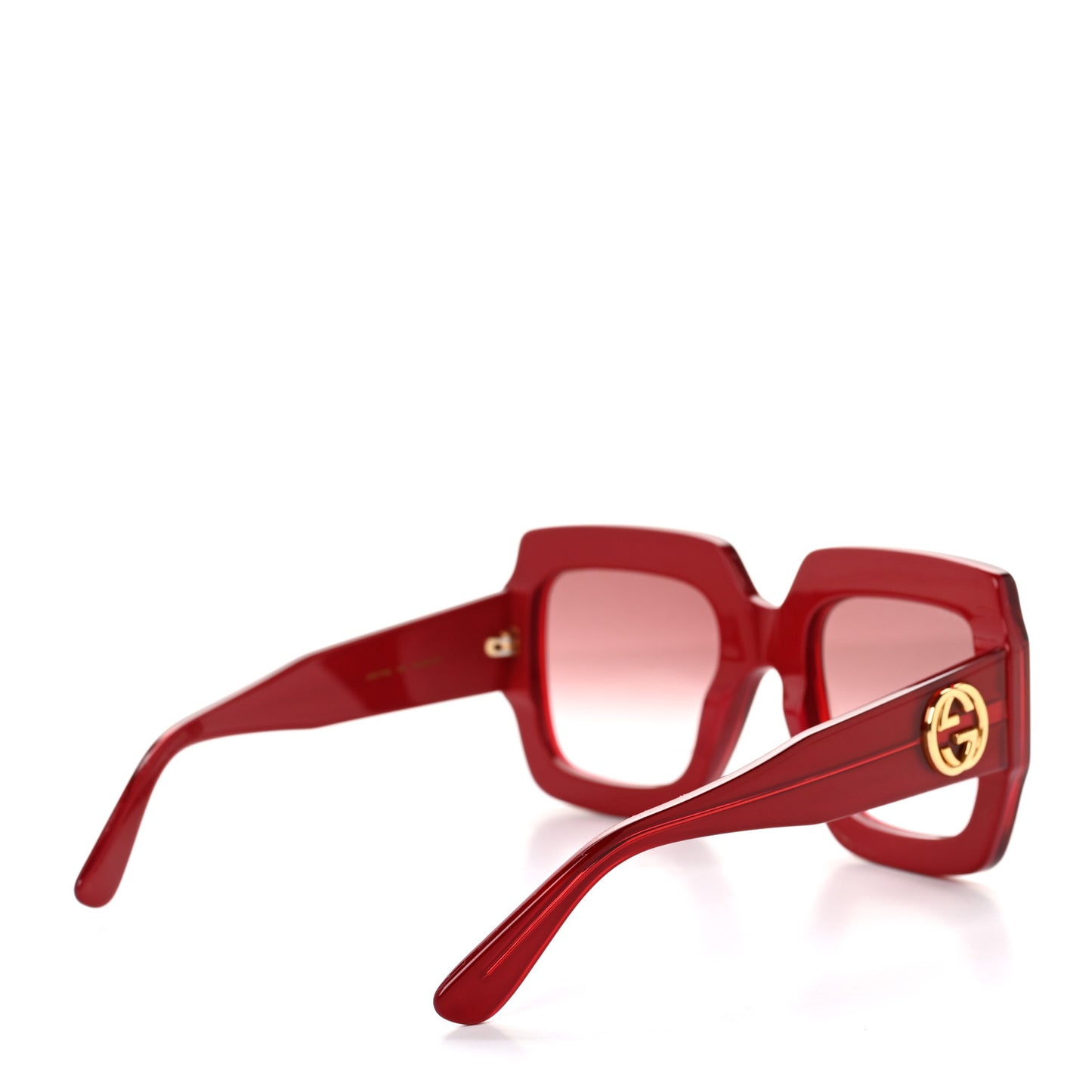 Square Web Frame GG0178S Sunglasses Red