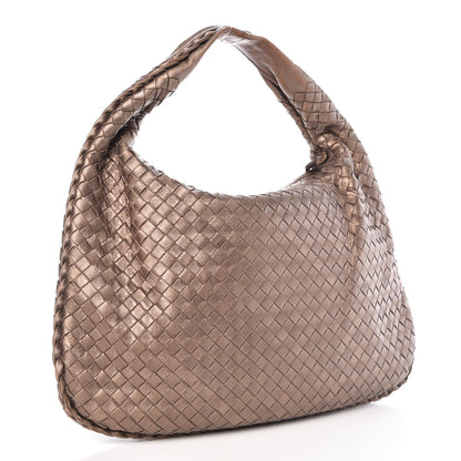 Bottega Veneta Metallic Nappa Intrecciato Medium Veneta Elephant 3 of 12