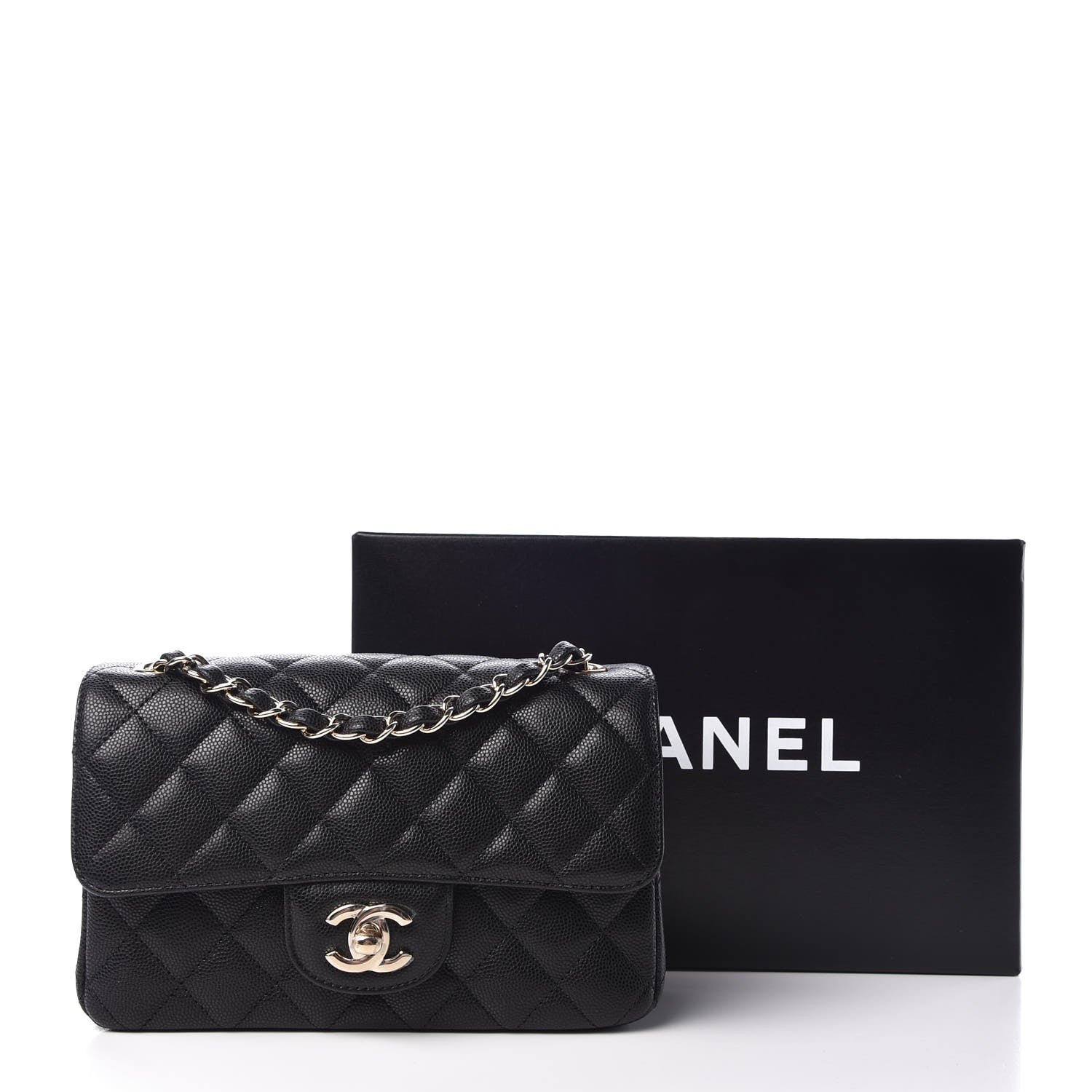 Chanel Caviar Quilted Mini Rectangular Flap Black 8 of 8